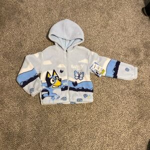 Disney Bluey Kids Hoodie - Light Blue and Navy